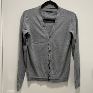 Armani Exchange Men's V Neck Cardigan Gray